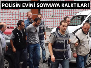 Rize'de Gürcüler polisin evini soymaya kalktı!