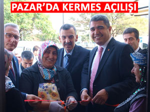 Pazar'da okul yararına kermes açıldı