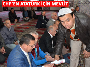 Pazar'da CHP, Atatürk için camide mevlit okuttu