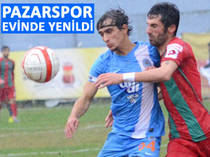 PAZARSPOR EVİNDE MAĞLUP OLDU