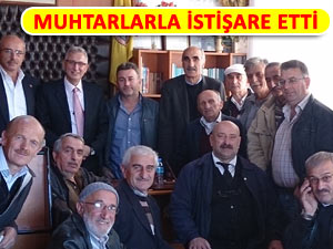 İNCE, MUHTARLARDAN TAM DESTEK ALDI