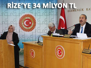 RİZE’NİN 2014 YILI BÜTÇESİ 34 MİLYON TL