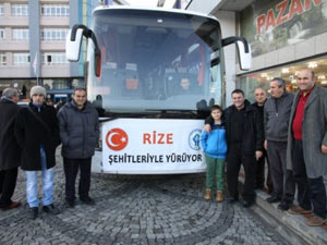 RİZE SARIKAMIŞ ŞEHİTLERİYLE YÜRÜYOR