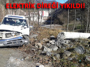Çamlıhemşin'de trafik kazası: 1 yaralı
