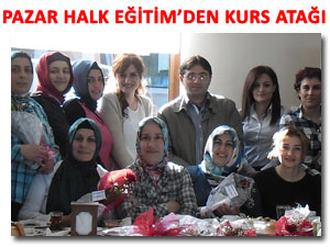 PAZAR HALK EĞİTİM'DEN KURS HAMLESİ