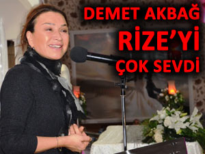 Demet Akbağ Rize izlenimlerini böyle paylaştı