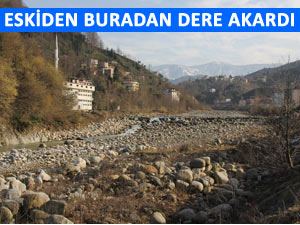 Yağmurun memleketi Rize'de dereler kurudu!