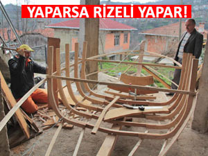 RİZELİNİN AKLINA ESİNCE KÖYDE KAYIK YAPAR!