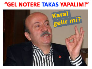 Bekaroğlu, Karal'ı takas için notere davet etti!