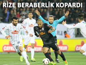 Rizespor ile Galatasaray 1-1'lerini yenemedi!