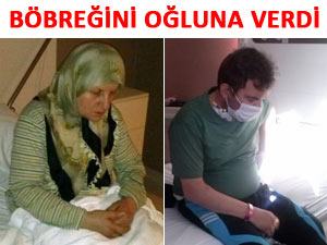 Fedakar anne profesör oğluna böbreğini verdi