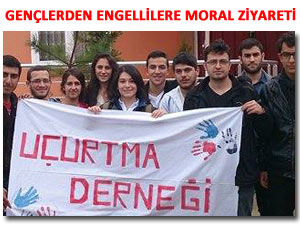 Pazar Uçurtma Derneği'nden engellilere ziyaret