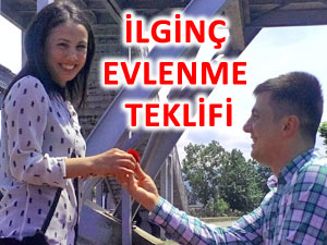 RİZE'DE POLİSİN İLGİNÇ EVLENME TEKLİFİ