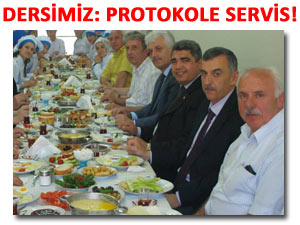 Protokole yemek servisi yapmayı öğrendiler!