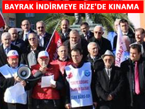 RİZE KAMU-SEN'DEN BAYRAK TEPKİSİ