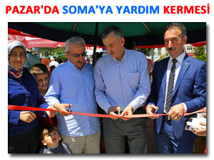 PAZAR'DAN SOMA'YA KERMESLİ DESTEK