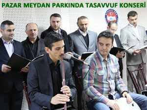 Pazar Meydanında tasavvuf musikisi konseri