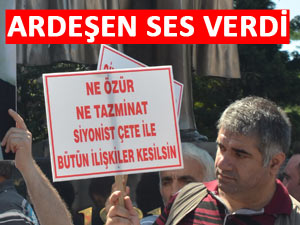 KATİLLER, ARDEŞEN'DE PROTESTO EDİLDİ