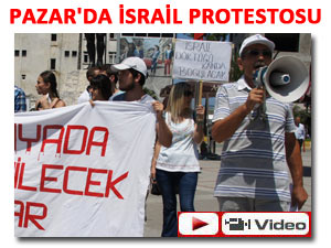 Pazar Halkevleri'nden İsrail protestosu