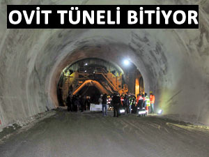 Ovit Tüneli’nde son 90 metre