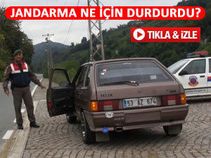 Pazar Jandarma Trafik Timinden örnek uygulama