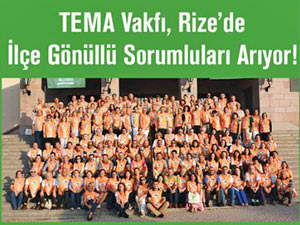 TEMA, Rize'nin ilçelerinde temsilciler arıyor