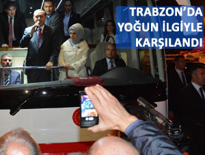 Cumhurbaşkanı Erdoğan’a Trabzon’da yoğun ilgi