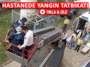 Pazar Kaçkar Hastanesi'nde yangın paniği