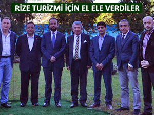 Rize'de turizmin hareketliliği için el ele verdiler