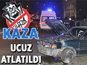 RİZE'DE KAZA UCUZ ATLATILDI: 2 YARALI