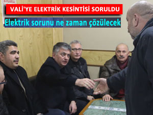 Vali'den elektrik arızalarıyla ilgili net açıklama