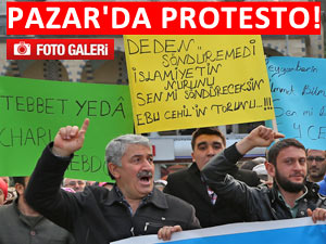 BİR PROTESTO GÖSTERİSİ DE PAZAR'DAN!