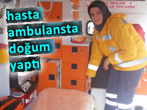 Rize 112 ambulansta doğum gerçekleştirildi