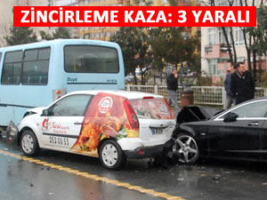 RİZE'DE 4 ARAÇ BİRBİRİNE GİRDİ: 3 YARALI