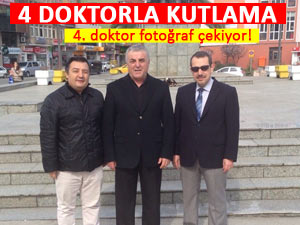 Rize'de Tıp Bayramını 4 doktor kutladı!