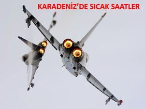 Karadeniz'de Türk jetleri Rus uçağını izledi