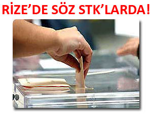 Rize'de 800 STK temsilcisi aday için oy verecek