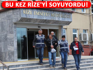 AZILI HIRSIZ RİZE'DE YAKAYI ELE VERDİ