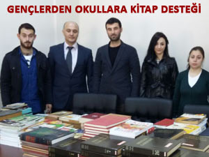 AK GENÇLERDEN OKULLARA KİTAP DESTEĞİ