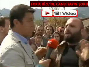 FOX TV RİZE'DE CANLI YAYINI KESTİ!