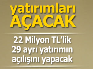 21 Milyon 895 bin TL tutarındaki 29 yatırımı açacak