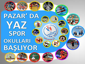 Pazar'da yaz spor okulları açılıyor