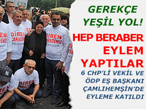 YEŞİL YOL KARŞITLARINA ÖDP-CHP DESTEĞİ