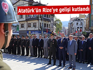 Atatürk’ün Rize’ye gelişi kutlandı