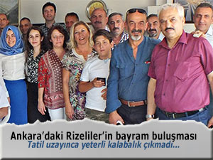 Ankara'daki Rizeliler'in bayramlaşması sönük geçti