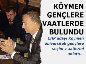 Prof. Dr. Köymen, gençlere projelerini anlattı