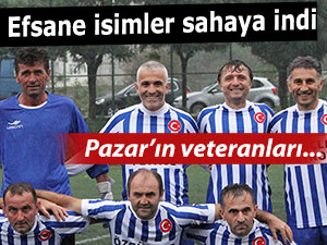 Pazarspor-Hopaspor veteranlar maçından beraberlik çıktı