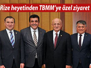 RİZE HEYETİNDEN TBMM BAŞKANLIĞINA ZİYARET