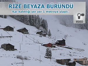 RİZE’DE SOĞUK HAVA VE KAR YAĞIŞI ETKİLİ OLUYOR