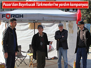 Pazar'dan Bayırbucak Türkmenleri'ne yardım kampanyası